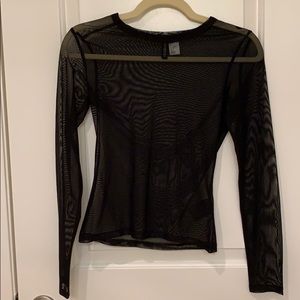 H&M Sheer Mesh Shirt